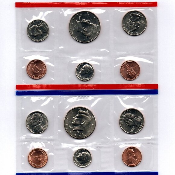 1995-P&D Uncirculated Set... 10 Coin Set... In Original US Mint Packaging - Picture 1 of 3